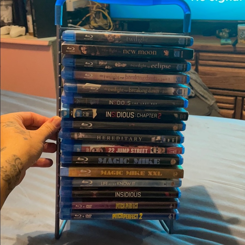 Rack of movies